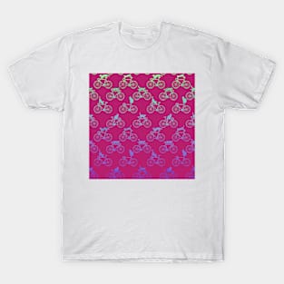 Cat pattern fade T-Shirt